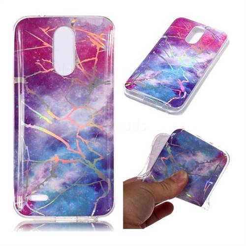 Dream Sky Marble Pattern Bright Color Laser Soft TPU Case for LG K10 2017