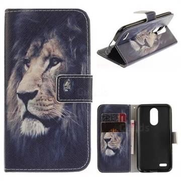 Lion Face PU Leather Wallet Case for LG K10 2017
