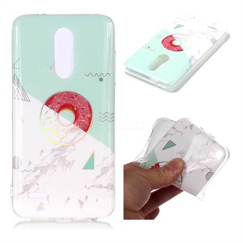 Donuts Marble Pattern Bright Color Laser Soft TPU Case for LG K10 (2018)