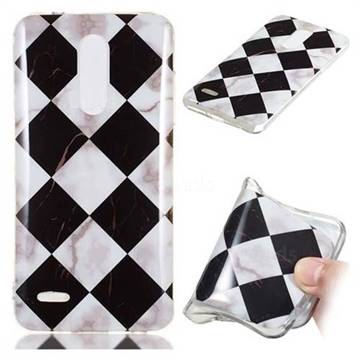 Black and White Matching Soft TPU Marble Pattern Phone Case for LG K10 (2018)