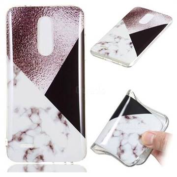 Black white Grey Soft TPU Marble Pattern Phone Case for LG K10 (2018)