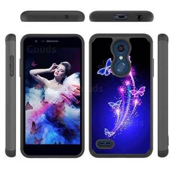 Dancing Butterflies Shock Absorbing Hybrid Defender Rugged Phone Case Cover for LG K10 (2018)