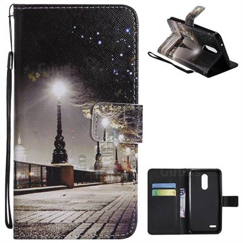 City Night View PU Leather Wallet Case for LG K10 (2018)