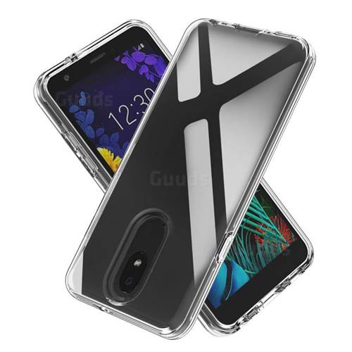 Transparent 2 in 1 Drop-proof Cell Phone Back Cover for LG K30 (2019) 5.45 inch