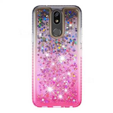 Diamond Frame Liquid Glitter Quicksand Sequins Phone Case for LG K40 ...