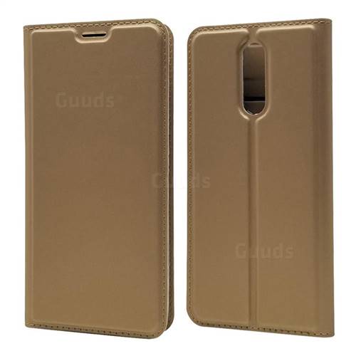 Ultra Slim Card Magnetic Automatic Suction Leather Wallet Case for LG K40 (LG K12+, LG K12 Plus) - Champagne