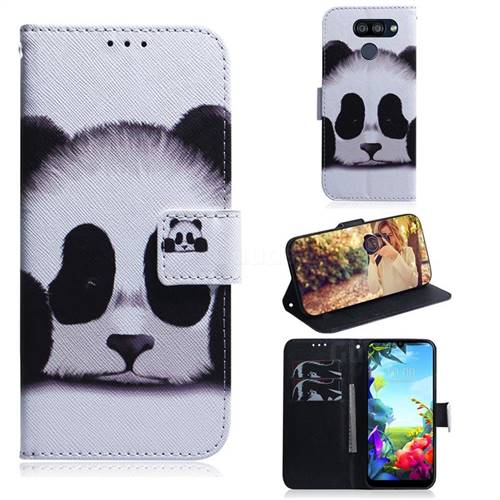 Sleeping Panda PU Leather Wallet Case for LG K40S