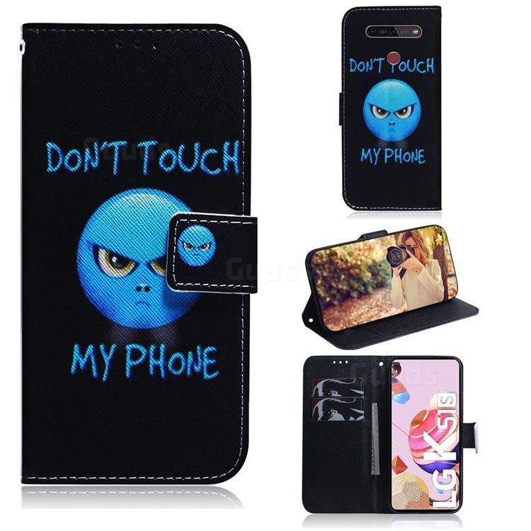 Not Touch My Phone PU Leather Wallet Case for LG K41S