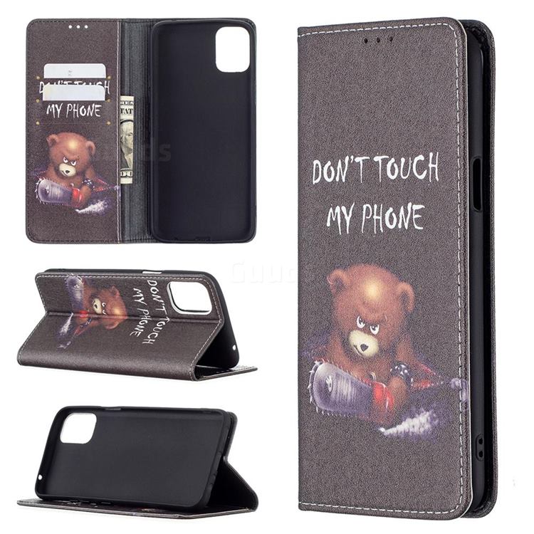 Chainsaw Bear Slim Magnetic Attraction Wallet Flip Cover for LG K42