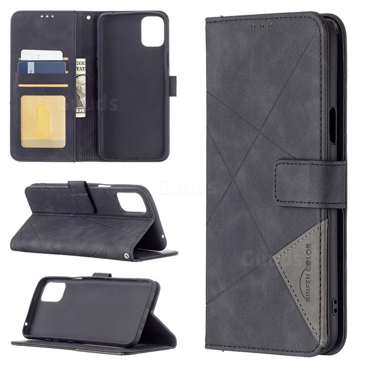Binfen Color BF05 Prismatic Slim Wallet Flip Cover for LG K42 - Black