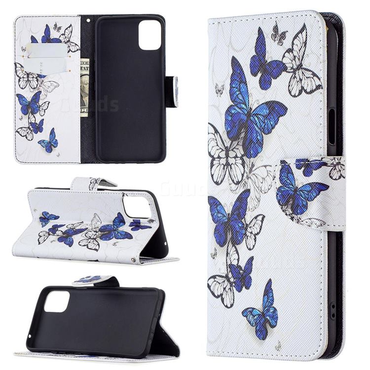 Flying Butterflies Leather Wallet Case for LG K42