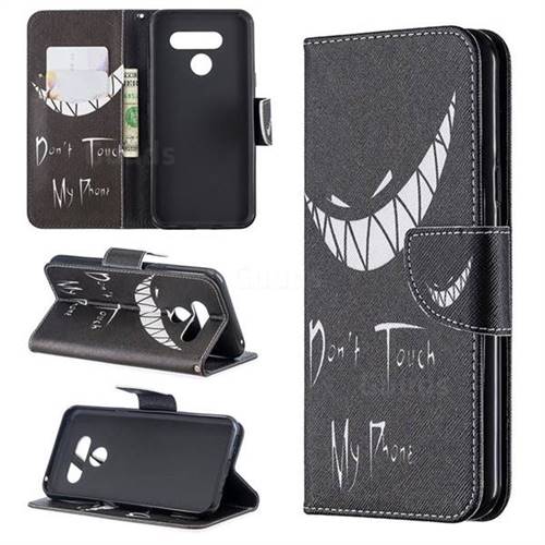 Crooked Grin Leather Wallet Case for LG K50