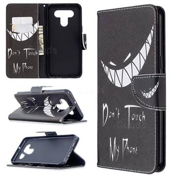 Crooked Grin Leather Wallet Case for LG K51