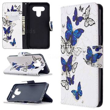 Flying Butterflies Leather Wallet Case for LG K51