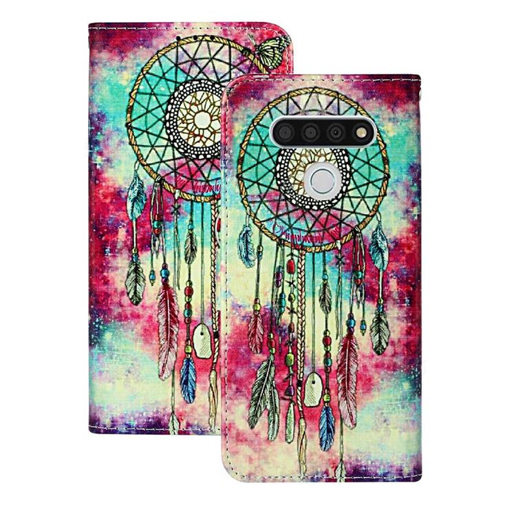 Butterfly Chimes PU Leather Wallet Case for LG K51