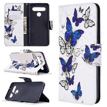 Flying Butterflies Leather Wallet Case for LG K61
