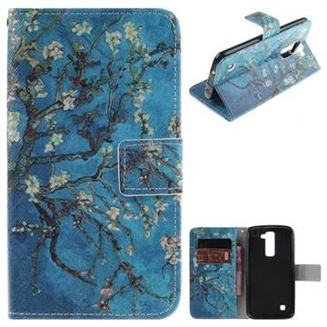 Apricot Tree PU Leather Wallet Case for LG K8