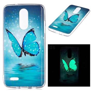 Butterfly Noctilucent Soft TPU Back Cover for LG K8 2017 M200N EU Version (5.0 inch)