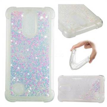Dynamic Liquid Glitter Sand Quicksand Star TPU Case for LG K8 2017 M200N EU Version (5.0 inch) - Pink