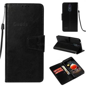 Retro Phantom Smooth PU Leather Wallet Holster Case for LG K8 (2018) - Black