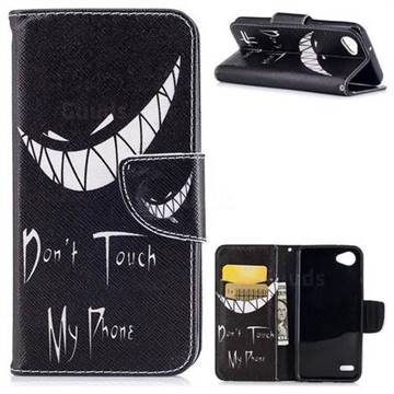 Crooked Grin Leather Wallet Case for LG Q6 (LG G6 Mini)