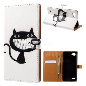 Proud Cat Leather Wallet Case for LG Q6 (LG G6 Mini)