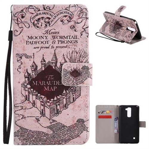 Castle The Marauders Map PU Leather Wallet Case for LG Stylo 2 LS775 Criket