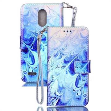 Blue Feather Blue Ray Light PU Leather Wallet Case for LG Stylus 3 Stylo3 K10 Pro LS777 M400DK