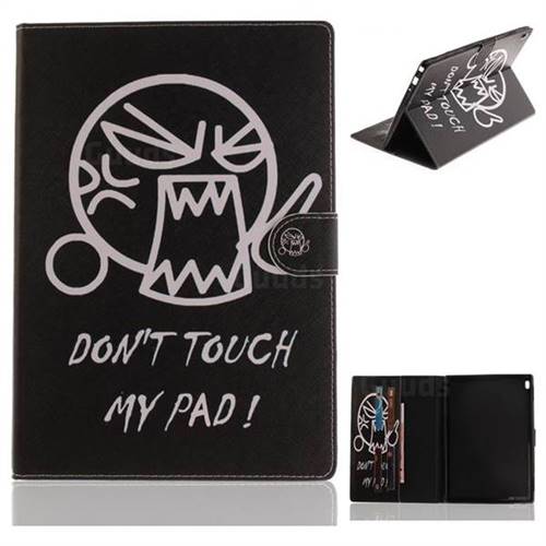 Do Not Touch Me Painting Tablet Leather Wallet Flip Cover for Lenovo Tab4 10 (Lenovo TB-X304F/L)