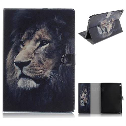 Lion Face Painting Tablet Leather Wallet Flip Cover for Lenovo Tab4 10 (Lenovo TB-X304F/L)
