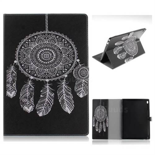 Black Wind Chimes Painting Tablet Leather Wallet Flip Cover for Lenovo Tab4 10 (Lenovo TB-X304F/L)