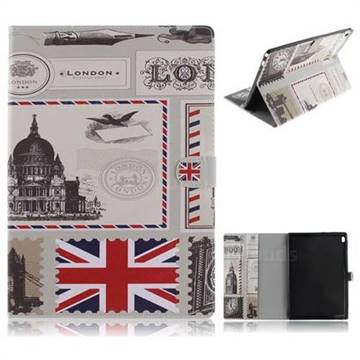 London Envelope Painting Tablet Leather Wallet Flip Cover for Lenovo Tab4 10 (Lenovo TB-X304F/L)