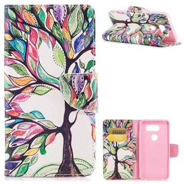 The Tree of Life Leather Wallet Case for LG V30