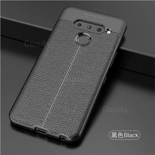 Luxury Auto Focus Litchi Texture Silicone Tpu Back Cover For Lg V Thinq G Black Lg V