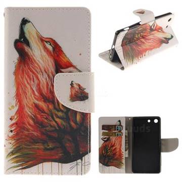 Color Wolf PU Leather Wallet Case for Sony Xperia M5 E5603 / M5 Dual E5633