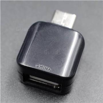 Type-C Male to USB Female Adapter OTG - Black