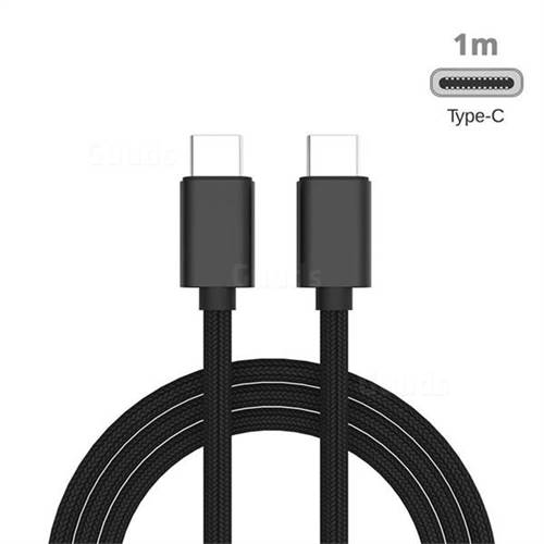 Hight Quality Type-C PD Quick Charging Data Cable USB C to USB C Cable - 1m Black