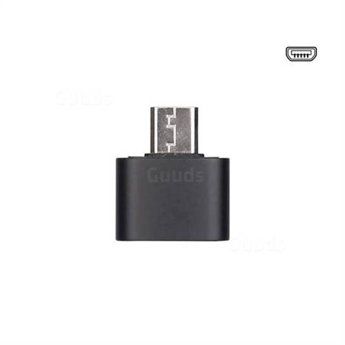 Aluminum Alloy Micro USB OTG Connector Adapter - Black