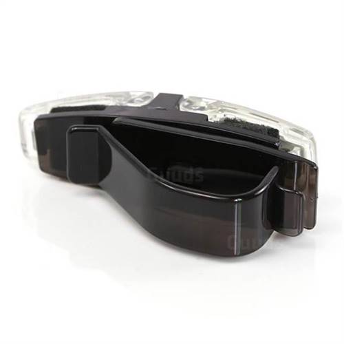 Dual Clip Vehicle Car Mounted Glasses Sunglass Eyeglass Holder Holder