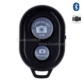 Bluetooth Remote Shutter for iOS Android iPhone iPad Samsung Sony LG - Black
