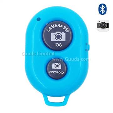 Bluetooth Remote Shutter for iOS Android iPhone iPad Samsung Sony LG - Blue