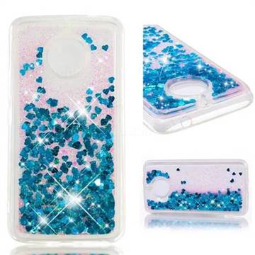 Dynamic Liquid Glitter Quicksand Sequins TPU Phone Case for Motorola Moto E4 Plus(Europe) - Blue