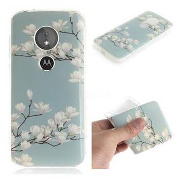 Magnolia Flower IMD Soft TPU Cell Phone Back Cover for Motorola Moto E5
