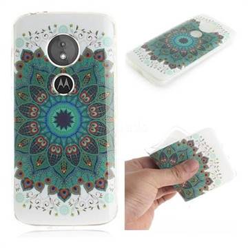 Peacock Mandala IMD Soft TPU Cell Phone Back Cover for Motorola Moto E5