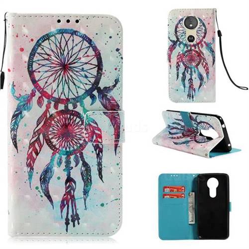 ColorDrops Wind Chimes 3D Painted Leather Wallet Case for Motorola Moto E5
