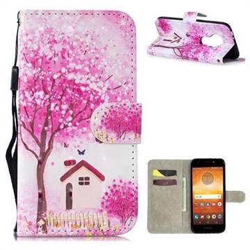 Tree House 3D Painted Leather Wallet Phone Case for Motorola Moto E5 Play Go