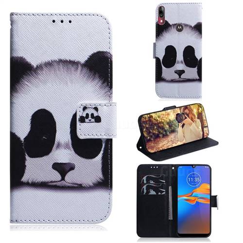 Sleeping Panda PU Leather Wallet Case for Motorola Moto E6 Plus