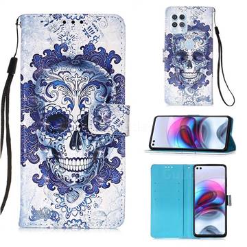 Cloud Kito 3D Painted Leather Wallet Case for Motorola Edge S