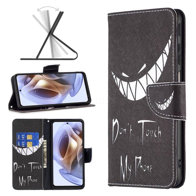 Crooked Grin Leather Wallet Case for Motorola Moto G31 G41