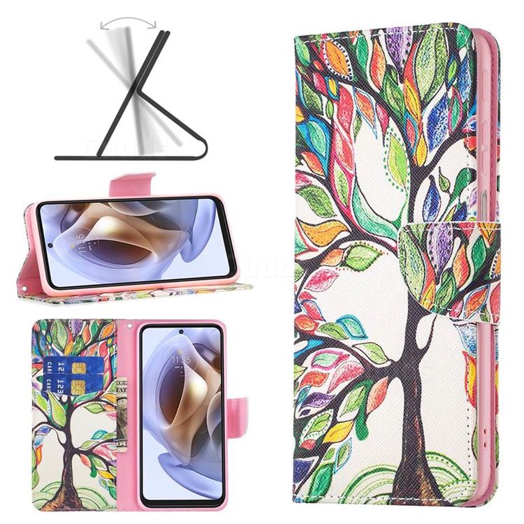 The Tree of Life Leather Wallet Case for Motorola Moto G31 G41